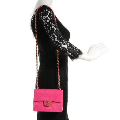 Chanel Lambskin Quilted Mini Square Flap Pink 2 of 8