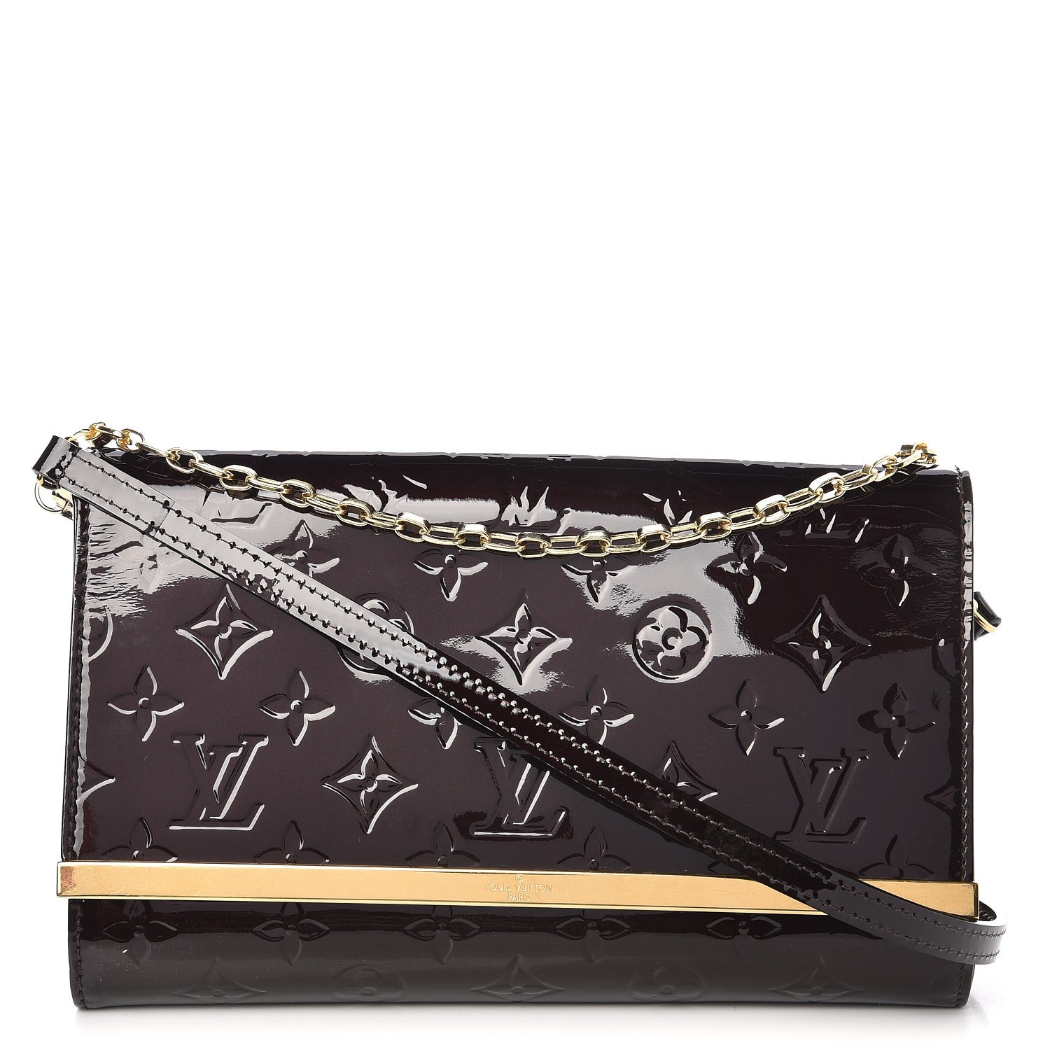 Louis Vuitton Vernis Ana Clutch Amarante 1 of 9