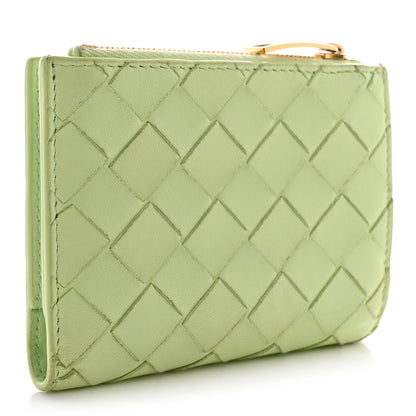 Bottega Veneta Nappa Intrecciato Small Bi-Fold Zip Wallet Fennel 3 of 12