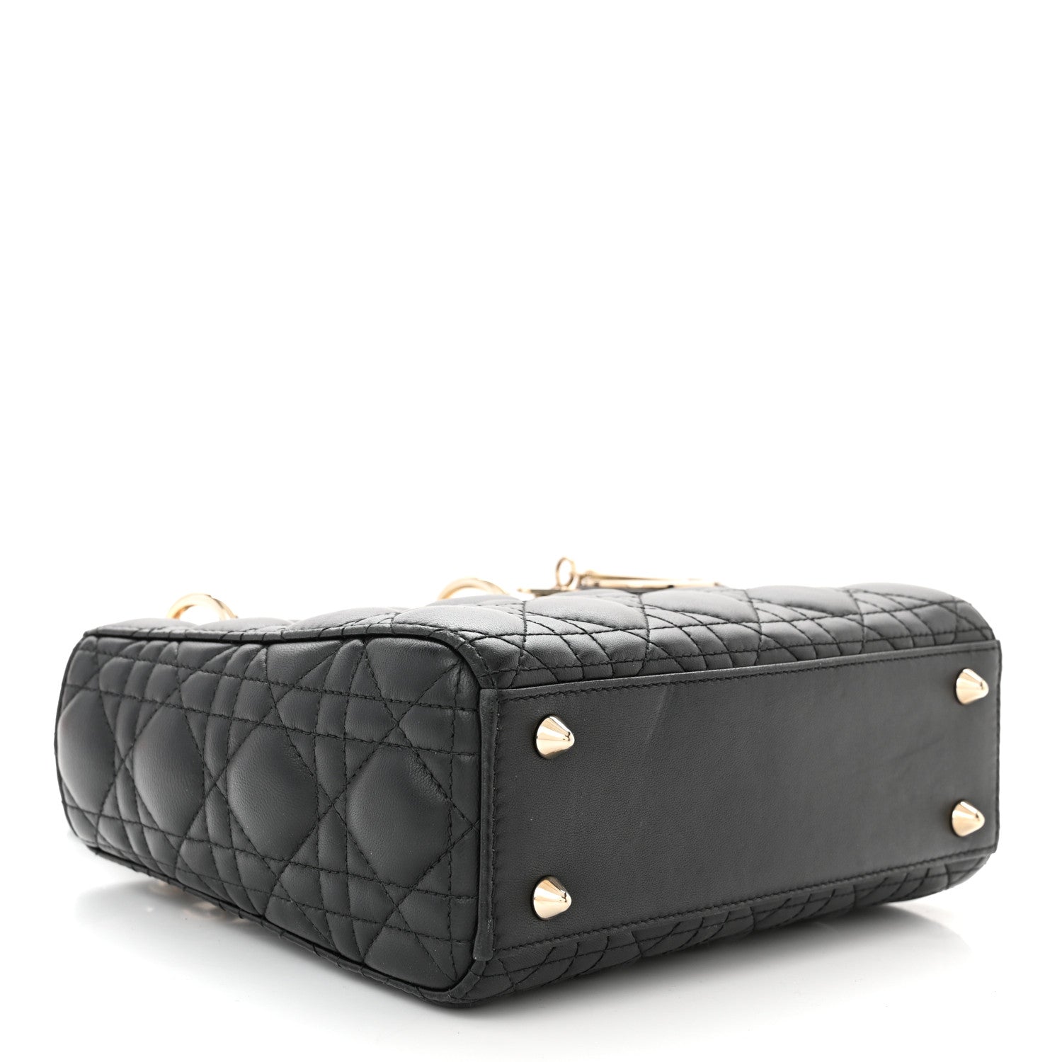 Christian Dior Lambskin Cannage Small My ABCDior Lady Dior Black 4 of 13