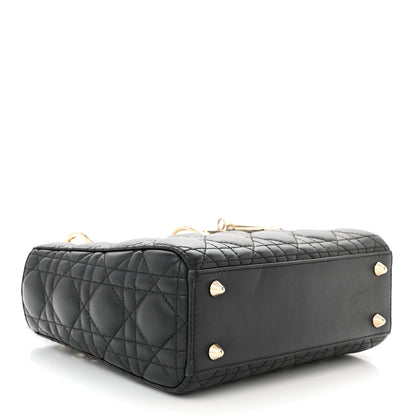 Christian Dior Lambskin Cannage Small My ABCDior Lady Dior Black 4 of 13