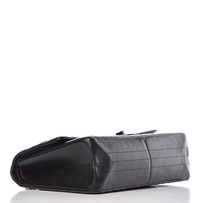 Chanel Aged Calfskin Chevron Quilted 2.55 Reissue 227 Flap So Black 4 of 10