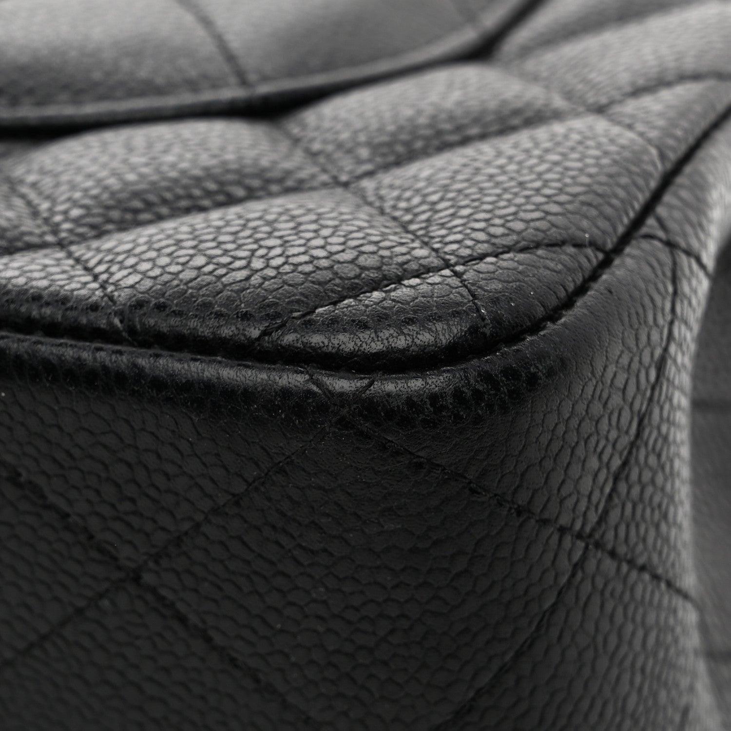 Chanel Caviar Quilted Jumbo Double Flap Black 13 of 14