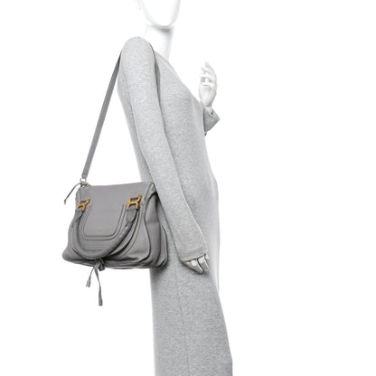 Chloe Calfskin Medium Marcie Satchel Cashmere Grey 2 of 12