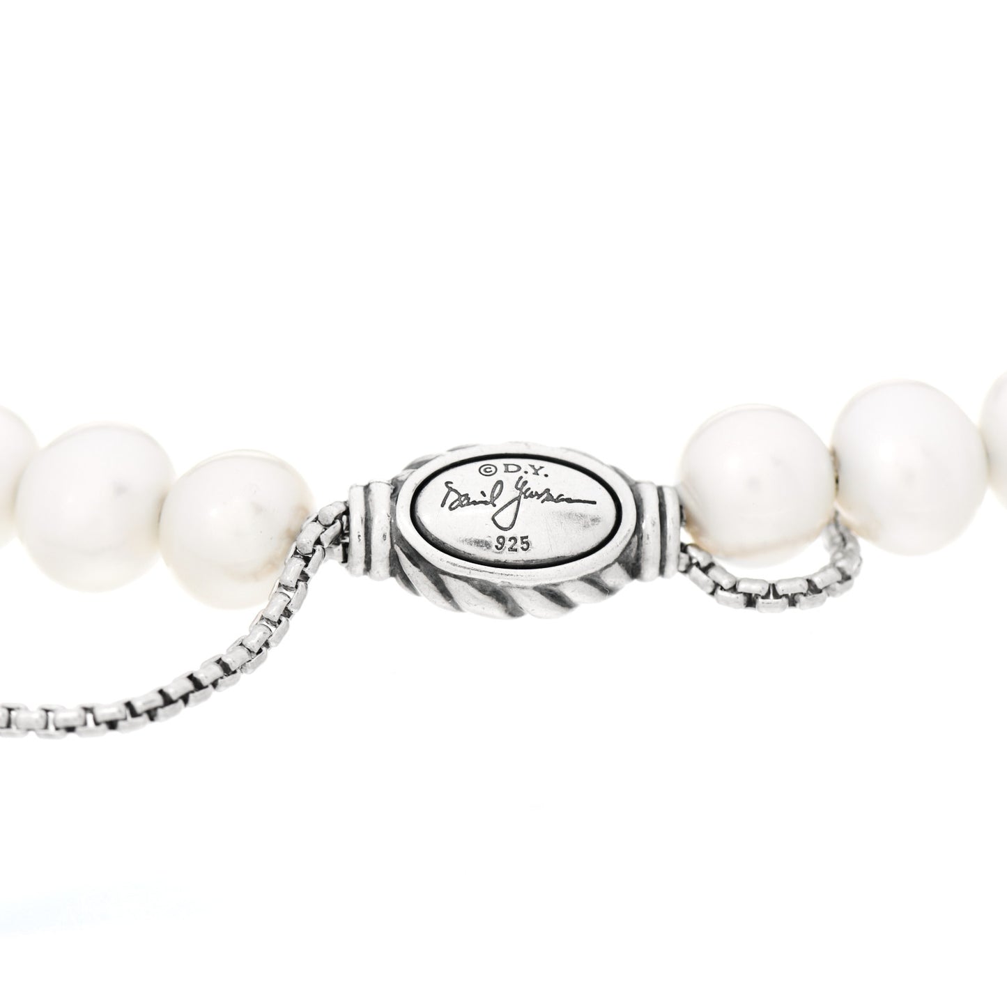 Sterling Silver Pearl 8mm Spiritual Bead Bracelet