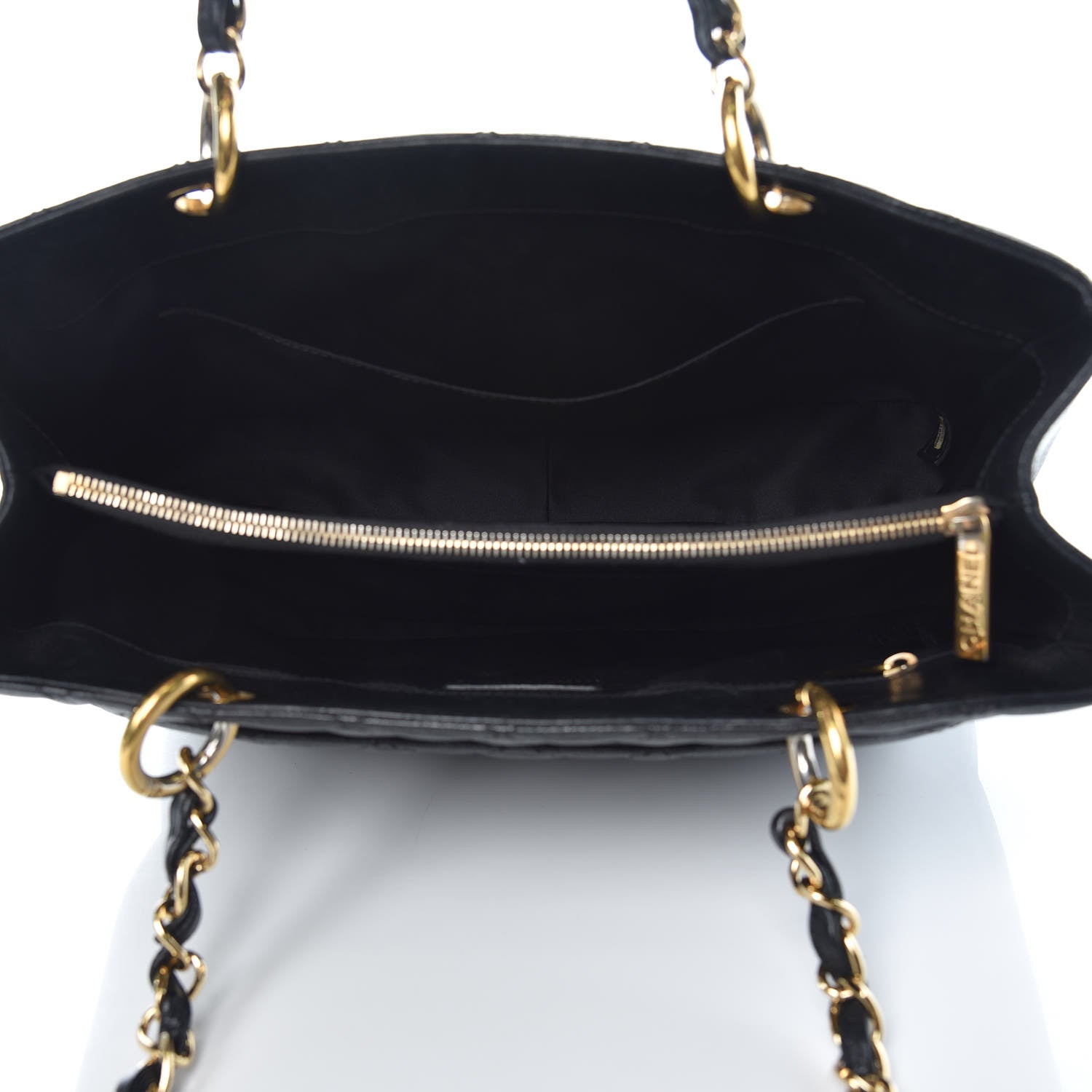 Chanel Caviar Quilted Grand Shopping Tote GST Black 5 of 16