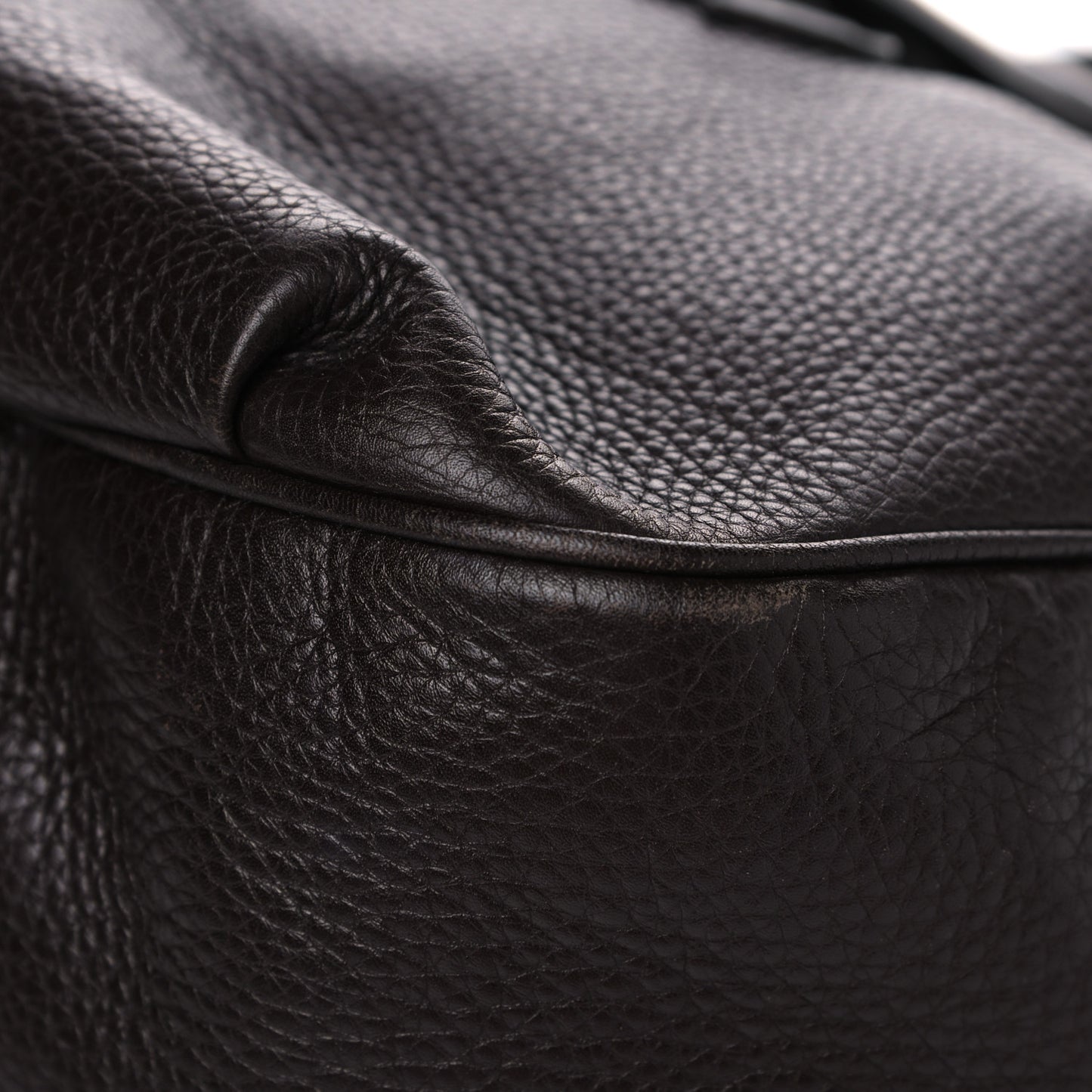 Calfskin Web Medium Dressage Hobo Coffee Brown