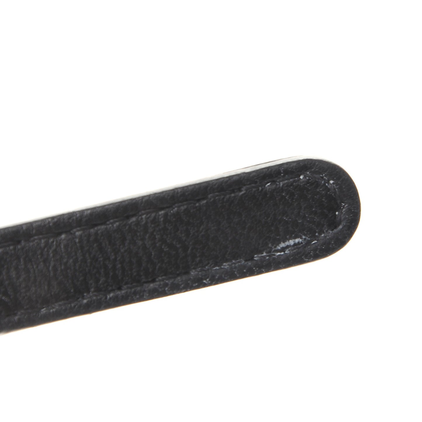 Calfskin Chevron Small Cosmetic Case Black