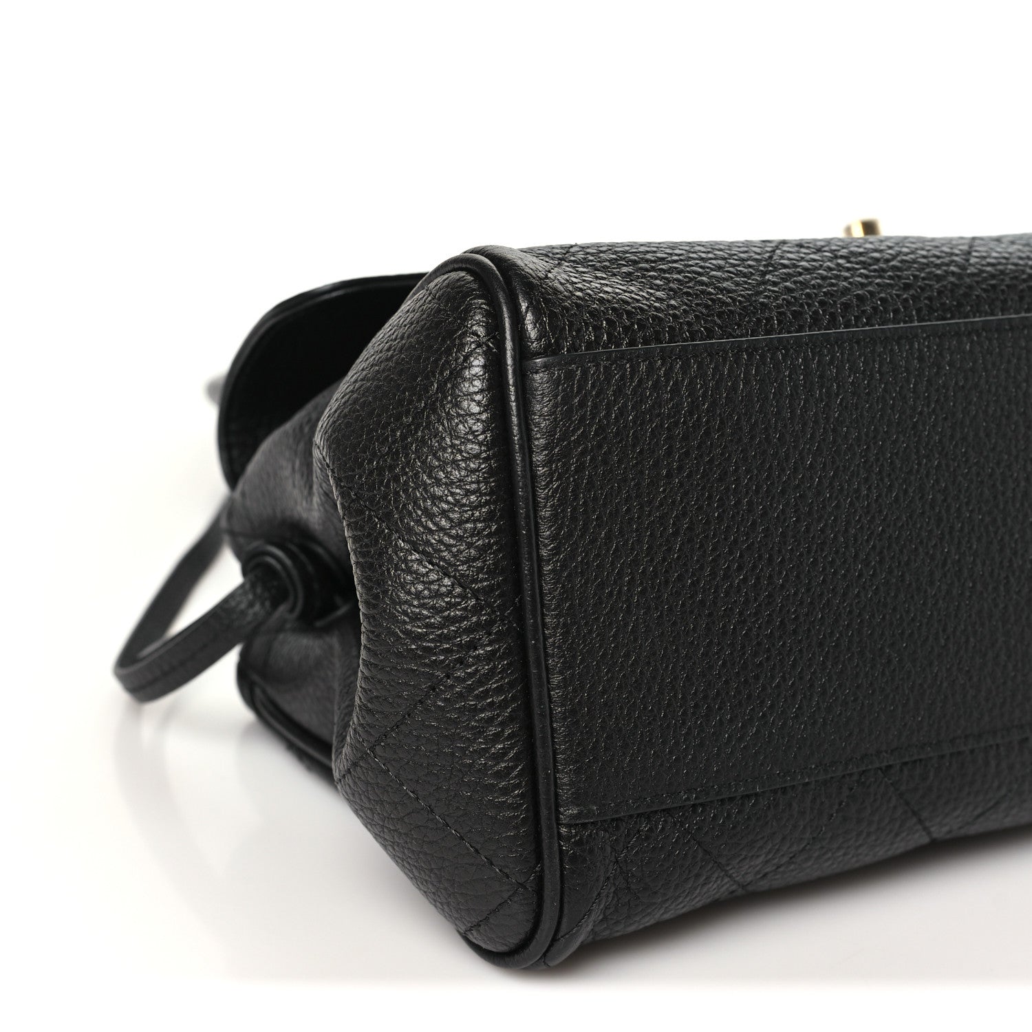Chanel Grained Calfskin Stitched Urban Essentials Small Shopping Bag Black 9 of 10