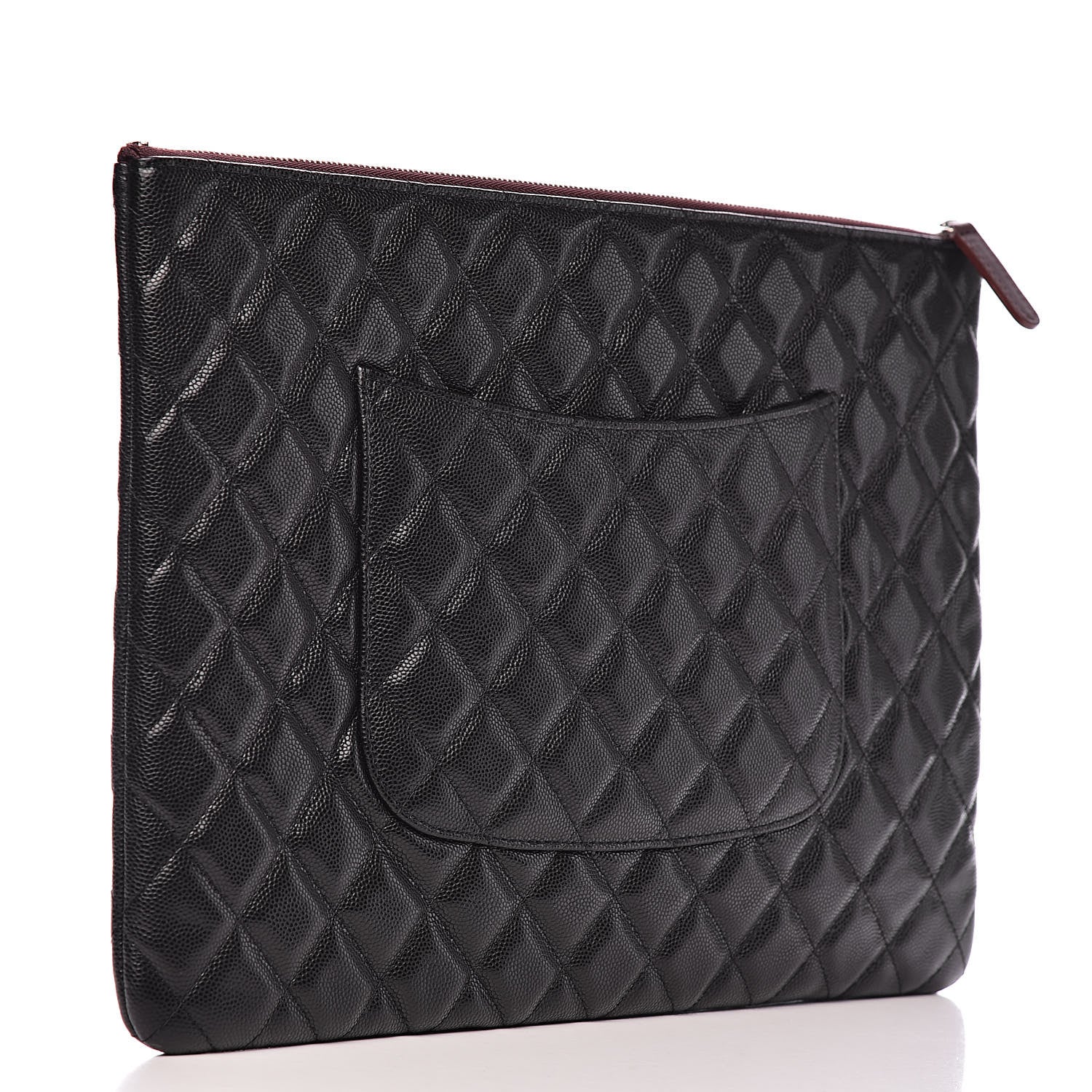 Chanel Caviar Quilted Large Cosmetic Case Black 3 of 8