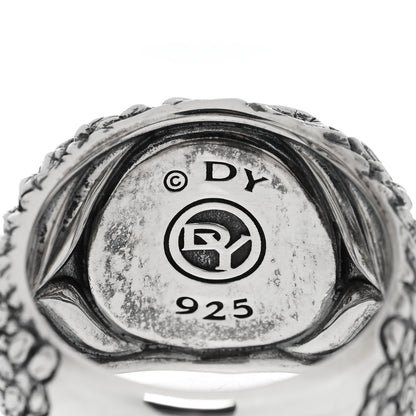 David Yurman Sterling Silver Black Onyx Mens Gator Signet Ring 65 11 4 of 4