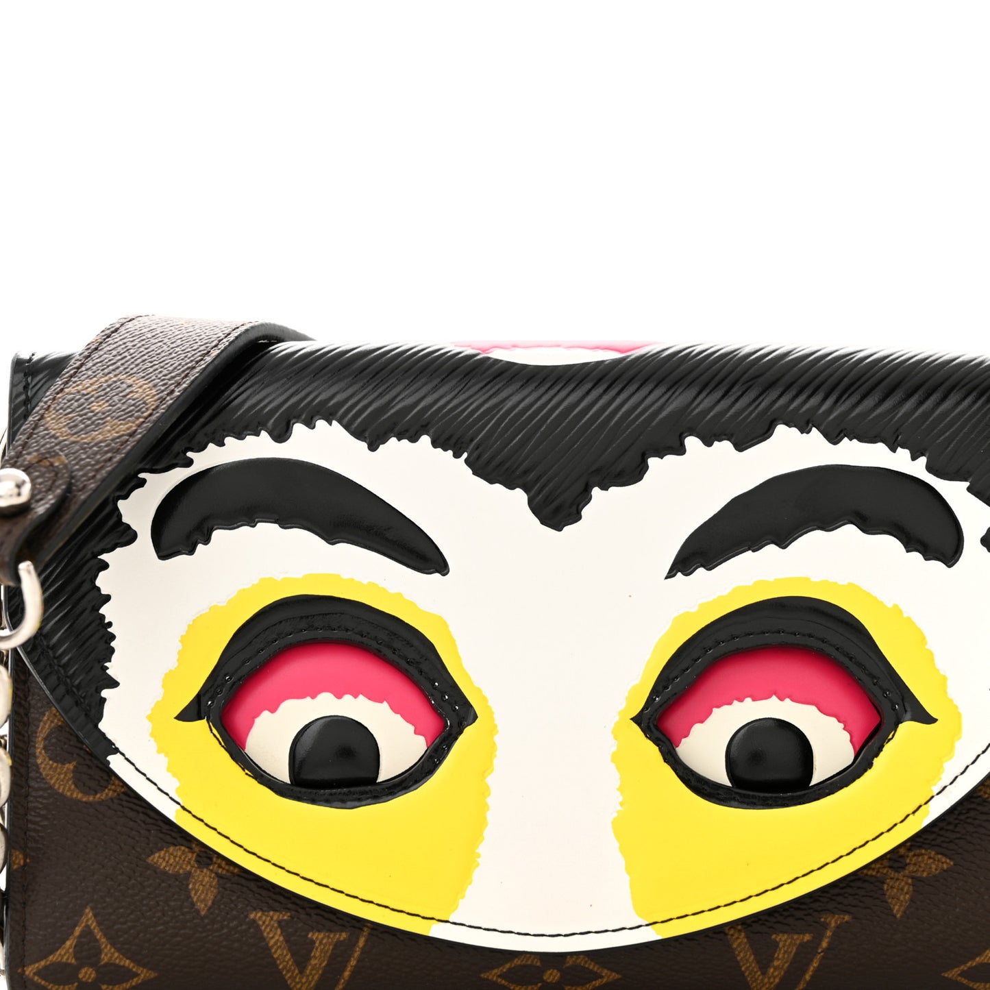 Monogram Kabuki Chain Wallet Black