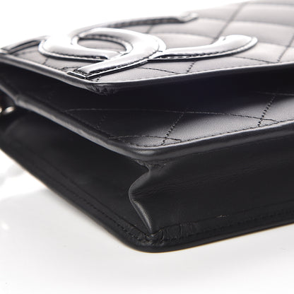 Chanel Calfskin Quilted Cambon Wallet On Chain WOC Black 9 of 13
