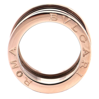Bulgari 18K Rose Gold Bronze Cermet Roma B.Zero1 Four-Band Ring 51 5.75 9 of 14