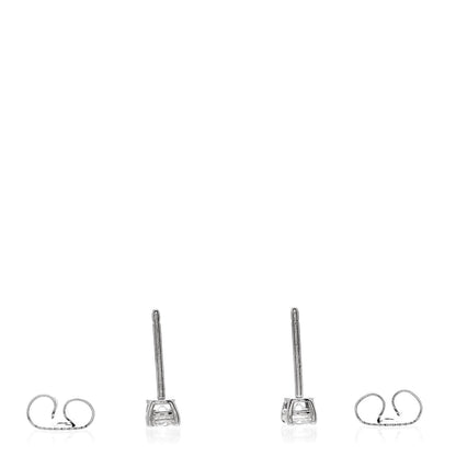 Tiffany Platinum Diamond .30ctw Solitaire Earrings 3 of 4