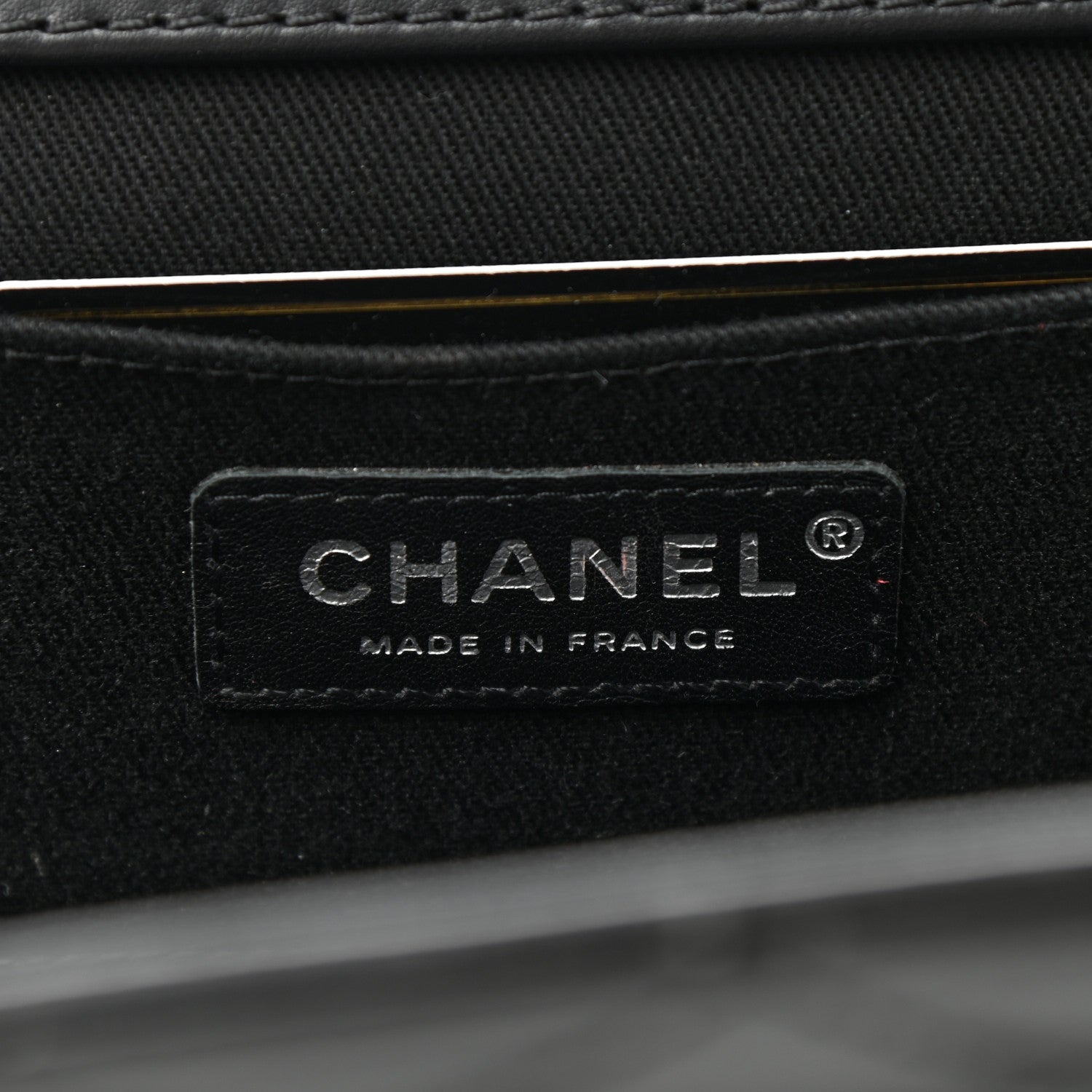 Chanel Patent CC Quilted Timeless Clutch Black 5 of 6