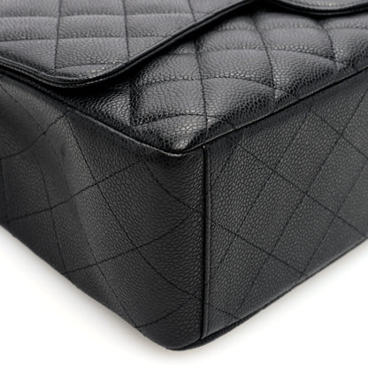Chanel Caviar Quilted Maxi Single Flap Black 9 of 10