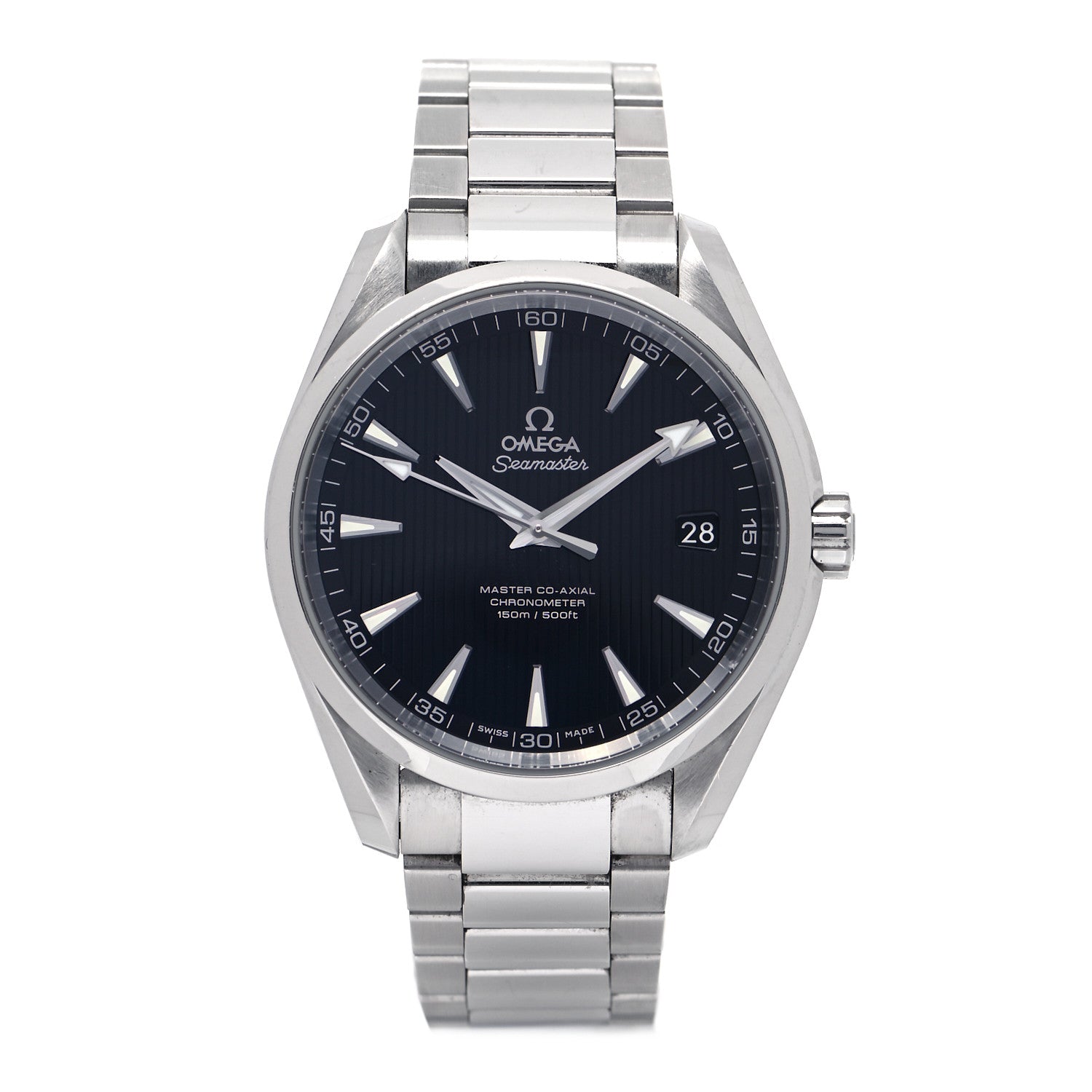 Omega Stainless Steel 41mm Seamaster Aqua Terra 150M Master Co-Axial Automatic Watch Black 231.10.42.21.01.003 1 of 5