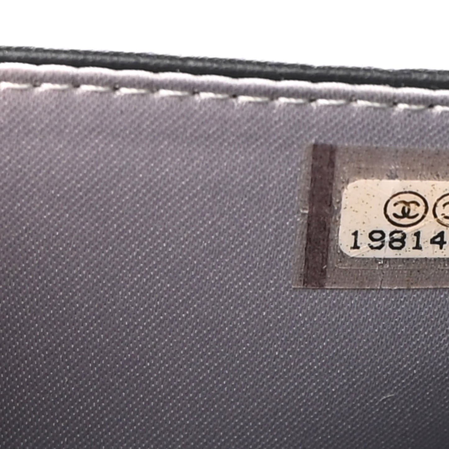 Lambskin Camellia Embossed Wallet on Chain WOC Black