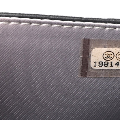 Chanel Lambskin Camellia Embossed Wallet on Chain WOC Black 8 of 11