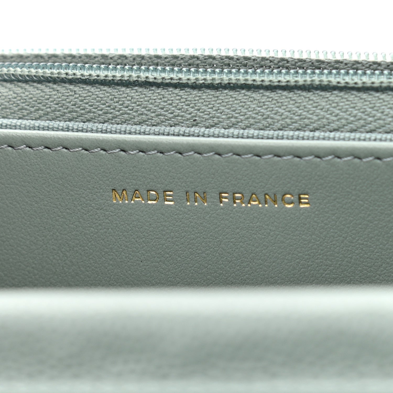 Chanel Caviar Quilted Wallet On Chain WOC Light Gray 6 of 11
