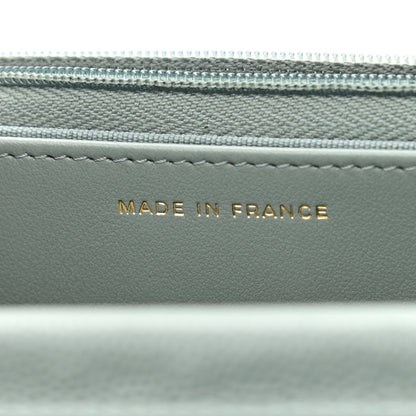 Chanel Caviar Quilted Wallet On Chain WOC Light Gray 6 of 11