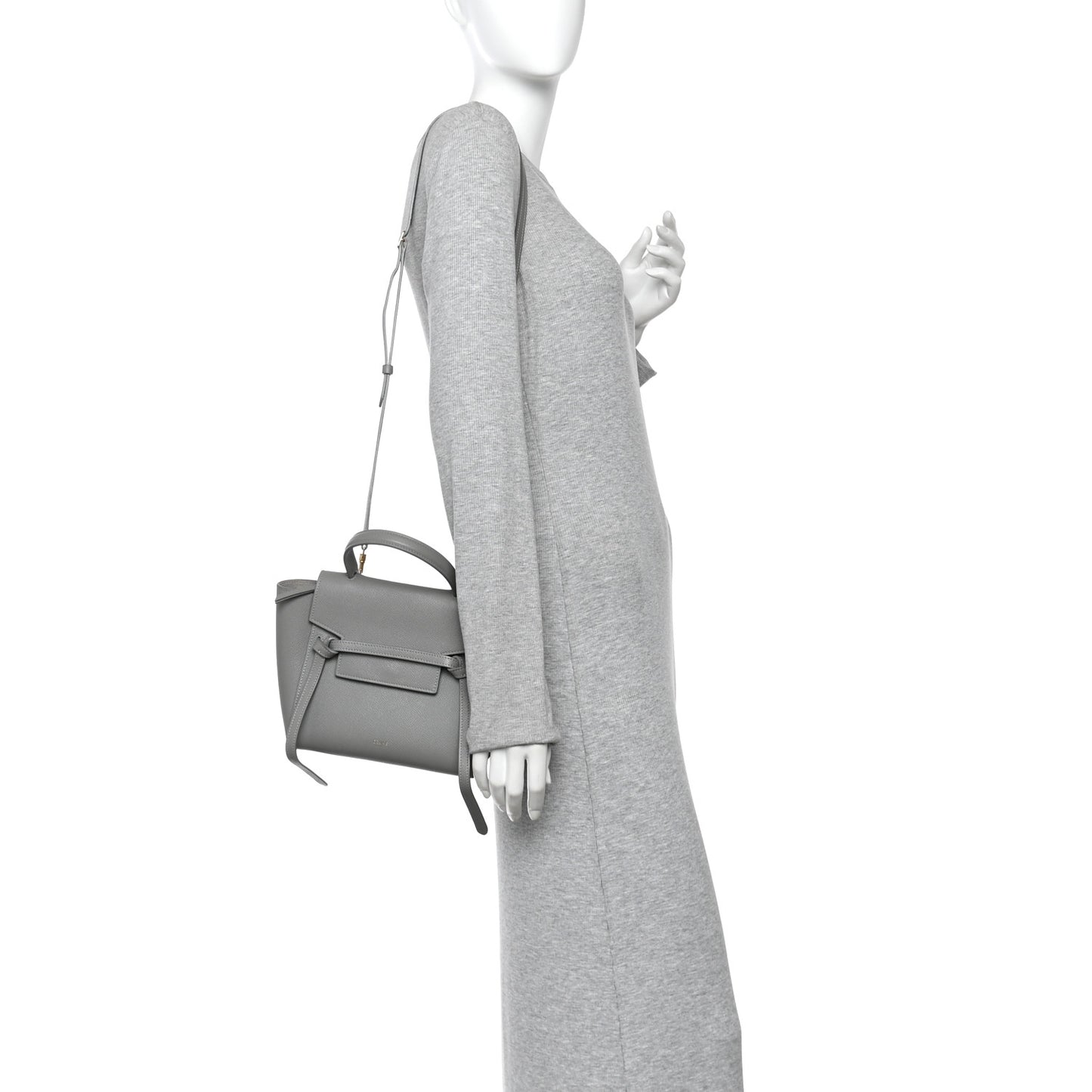 Grained Calfskin Nano Belt Bag Cloud