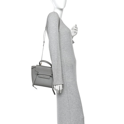 Celine Grained Calfskin Nano Belt Bag Cloud 2 of 10