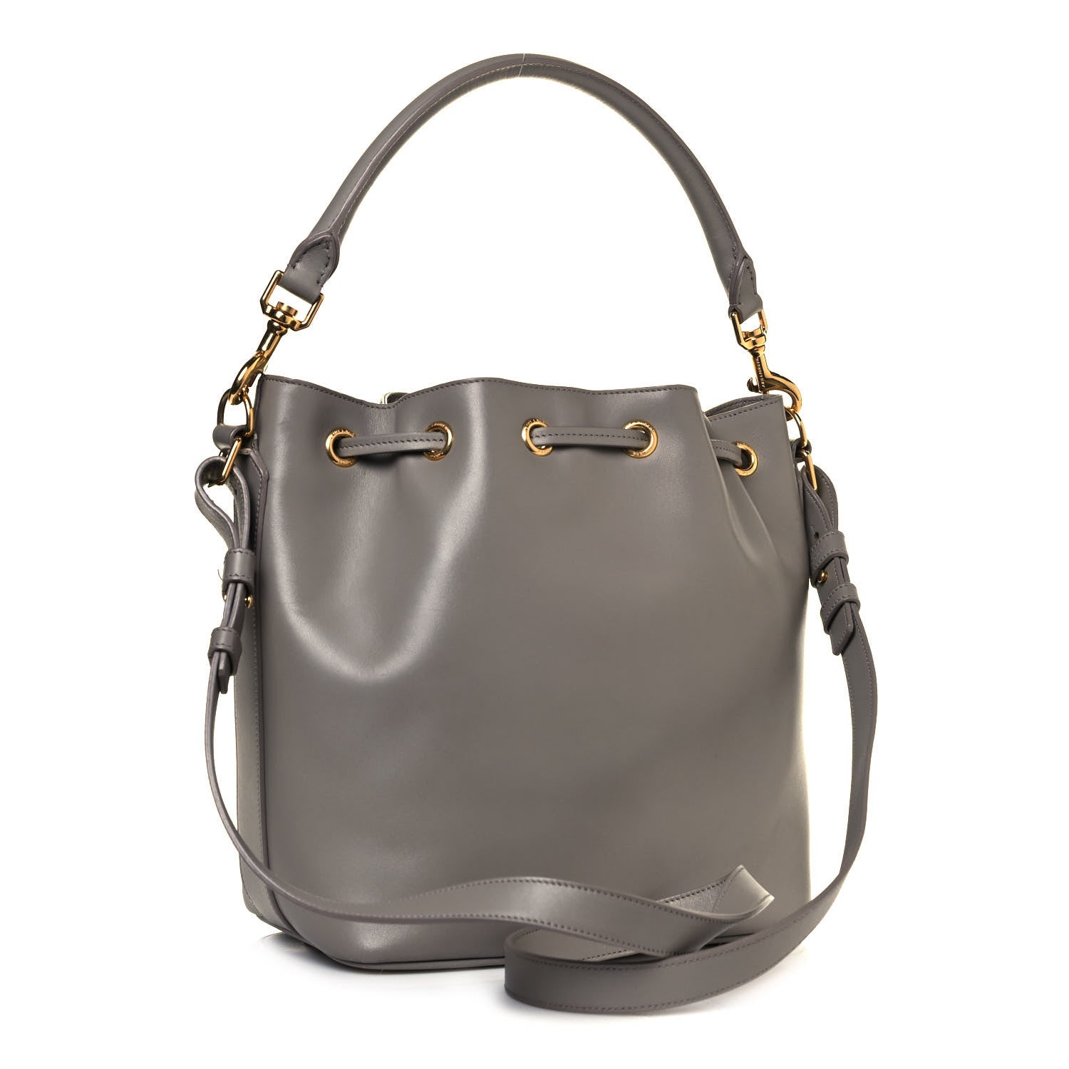 Saint Laurent Calfskin Medium Emmanuelle Bucket Bag Fog 2 of 16