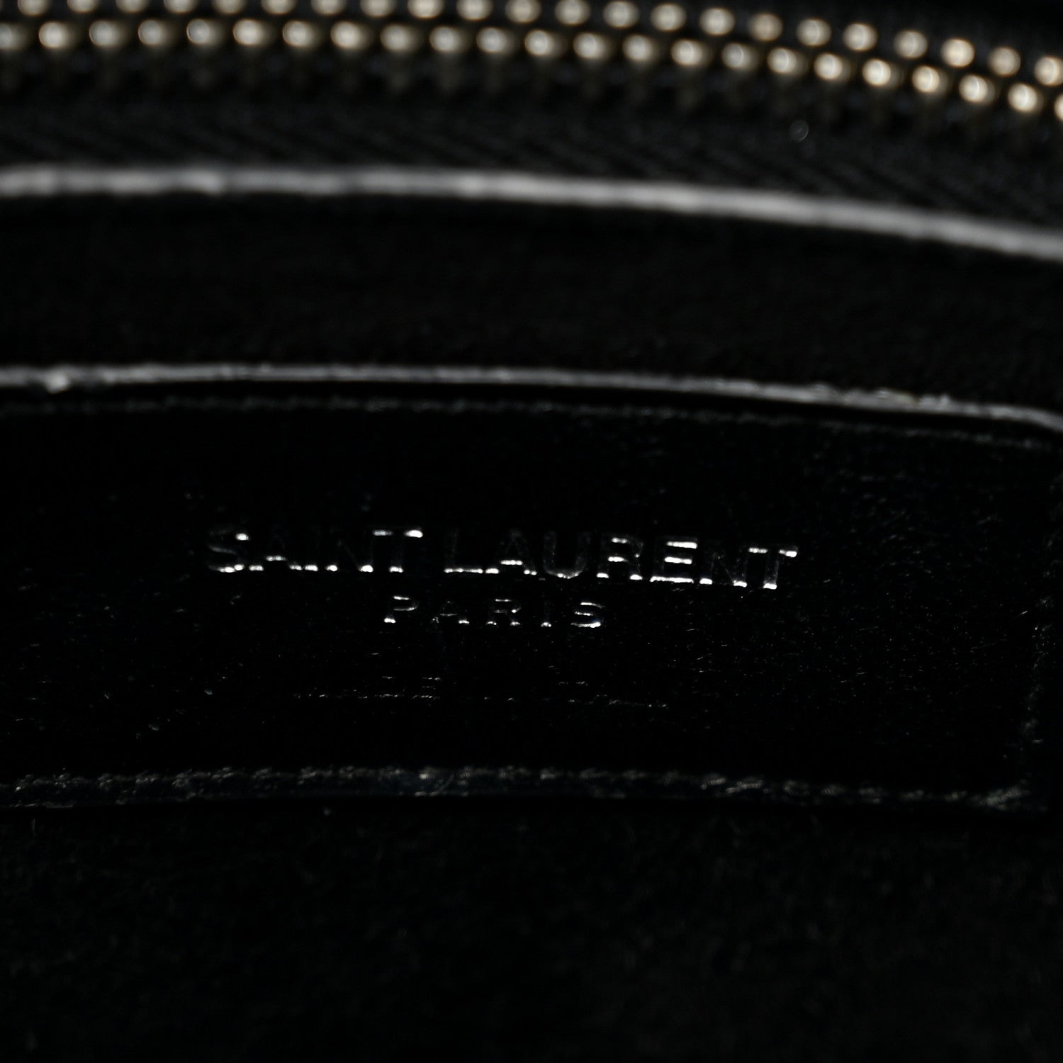 Saint Laurent Calfskin Crocodile Embossed Small Sac de Jour Black 6 of 12