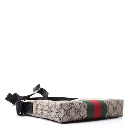 Gucci GG Supreme Monogram Web Messenger Bag Black 4 of 10