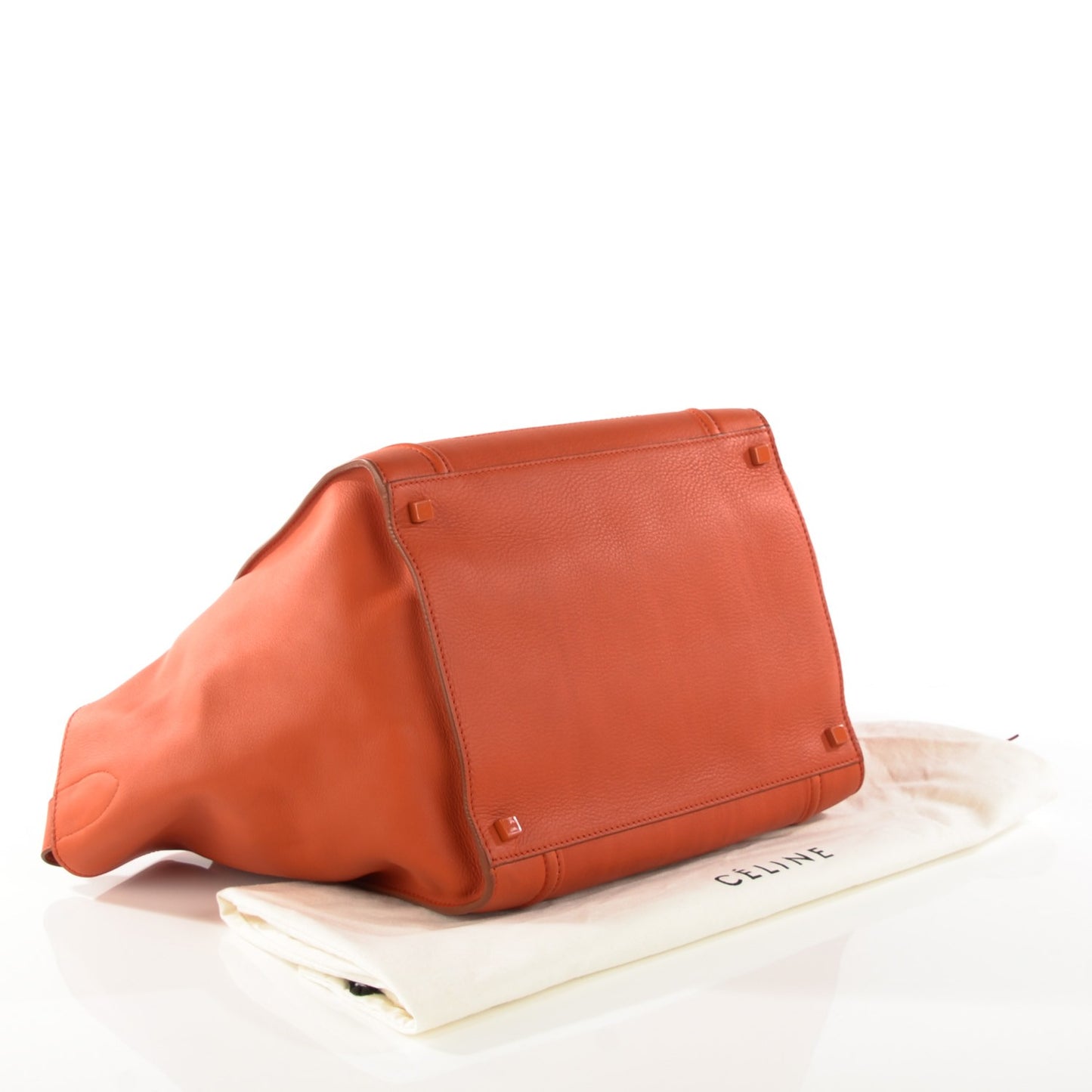 Supple Calfskin Medium Phantom Luggage Orange
