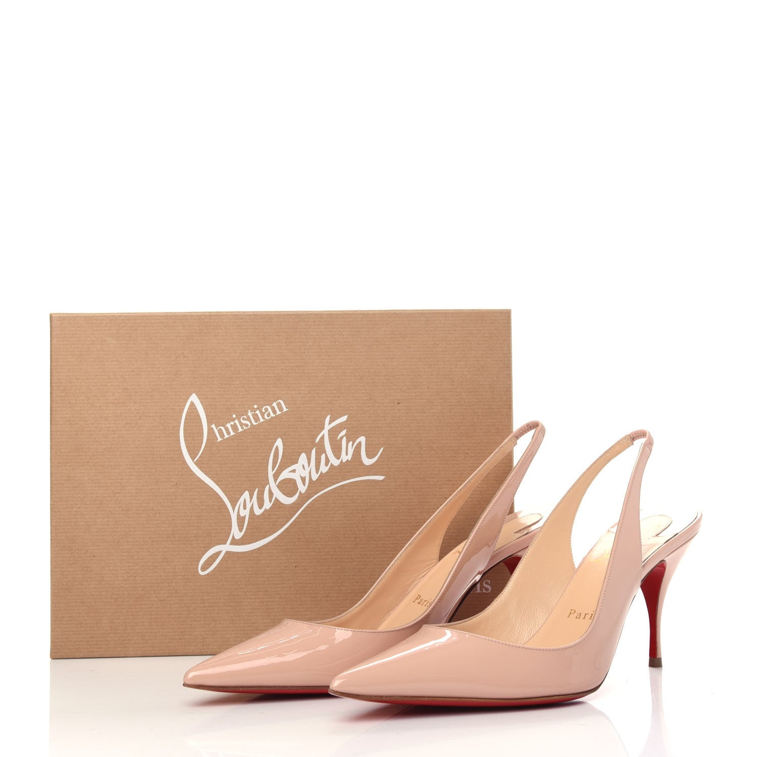 Christian Louboutin Patent Clare Sling 80 Pumps 38.5 Antoinette 7 of 7