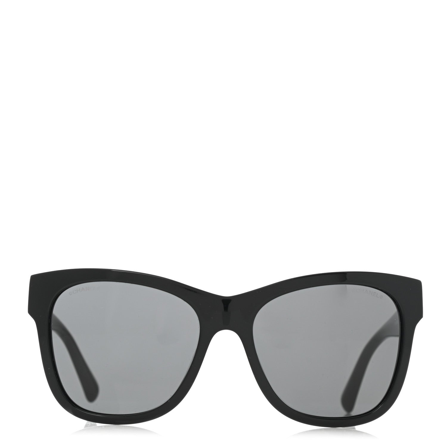 Chanel Acetate Polarized Square CC Sunglasses 5380 Black 2 of 7