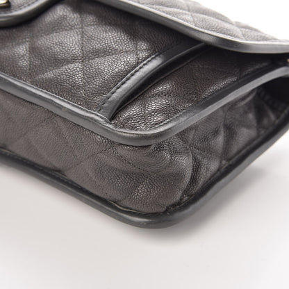Chanel Caviar Quilted Medium French Riviera Flap Dark Grey 11 of 11