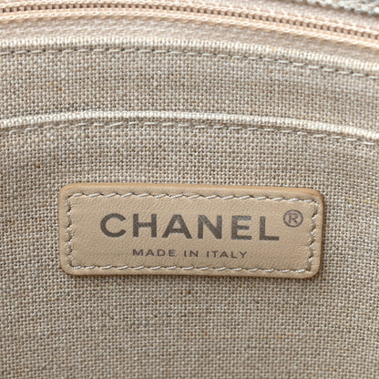Chanel Canvas Iliad Flap Clutch Beige 6 of 11