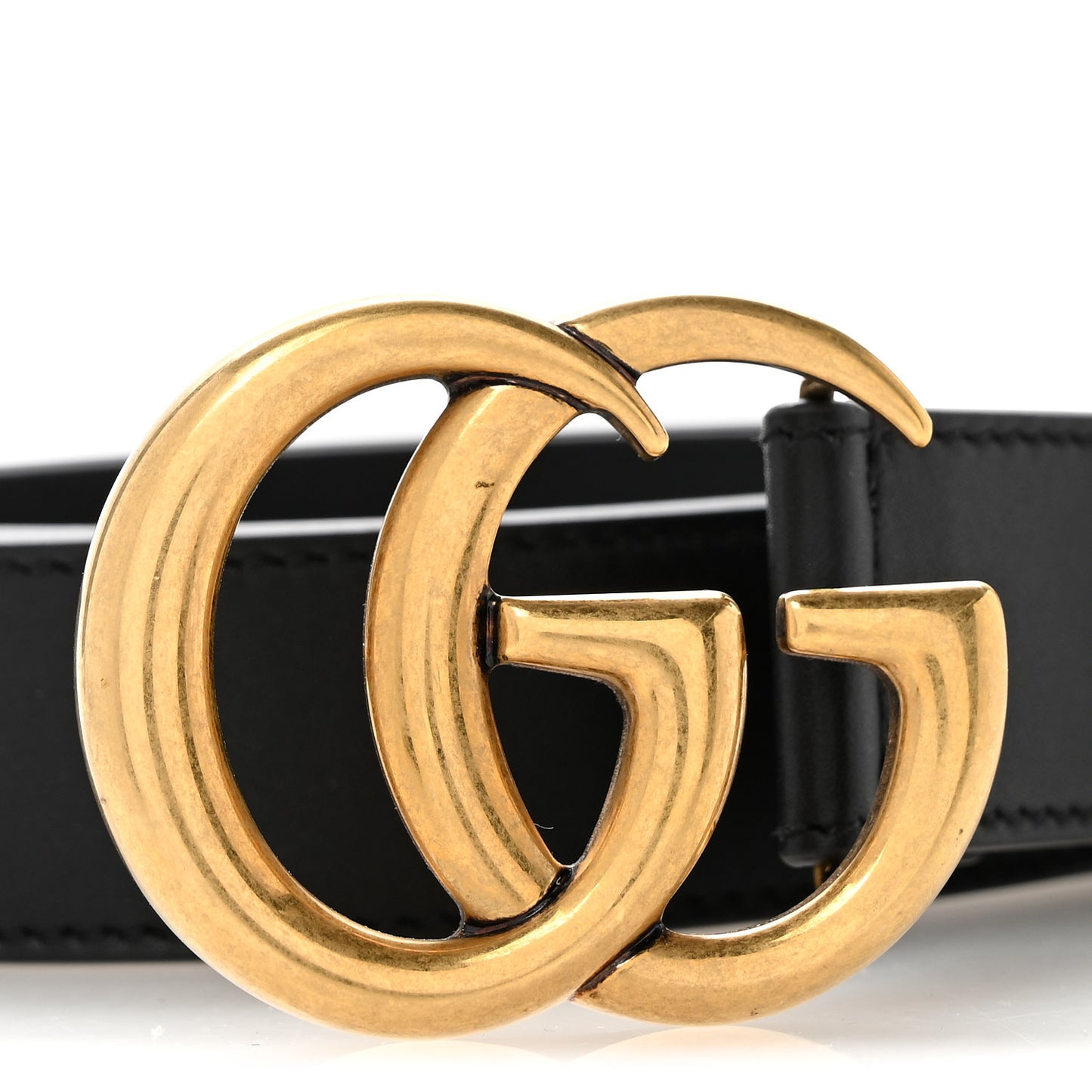 Calfskin Double G 30mm Belt 80 32 Black