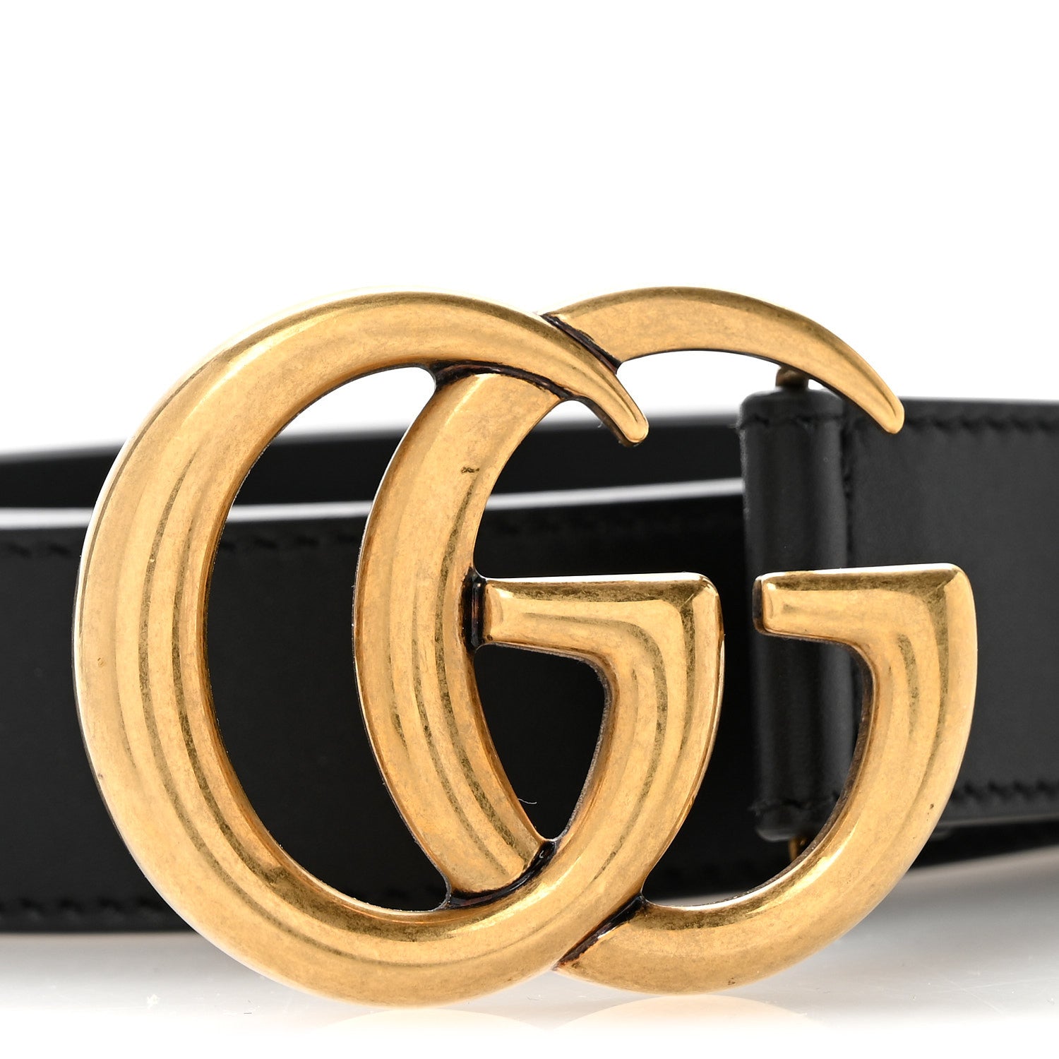 Gucci Calfskin Double G 30mm Belt 80 32 Black 6 of 8