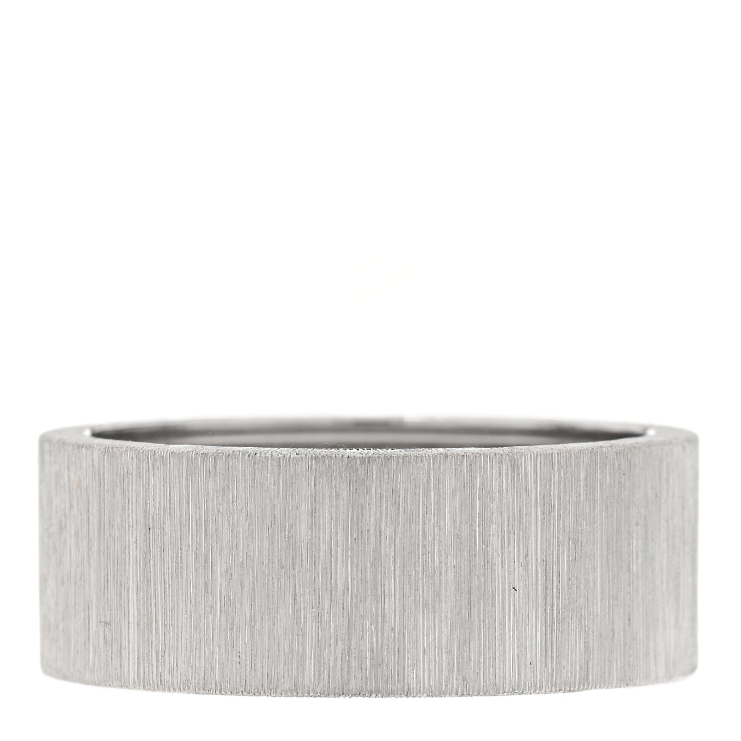 18K White Gold Macro For Men Eternelle Band Ring 61 9.5