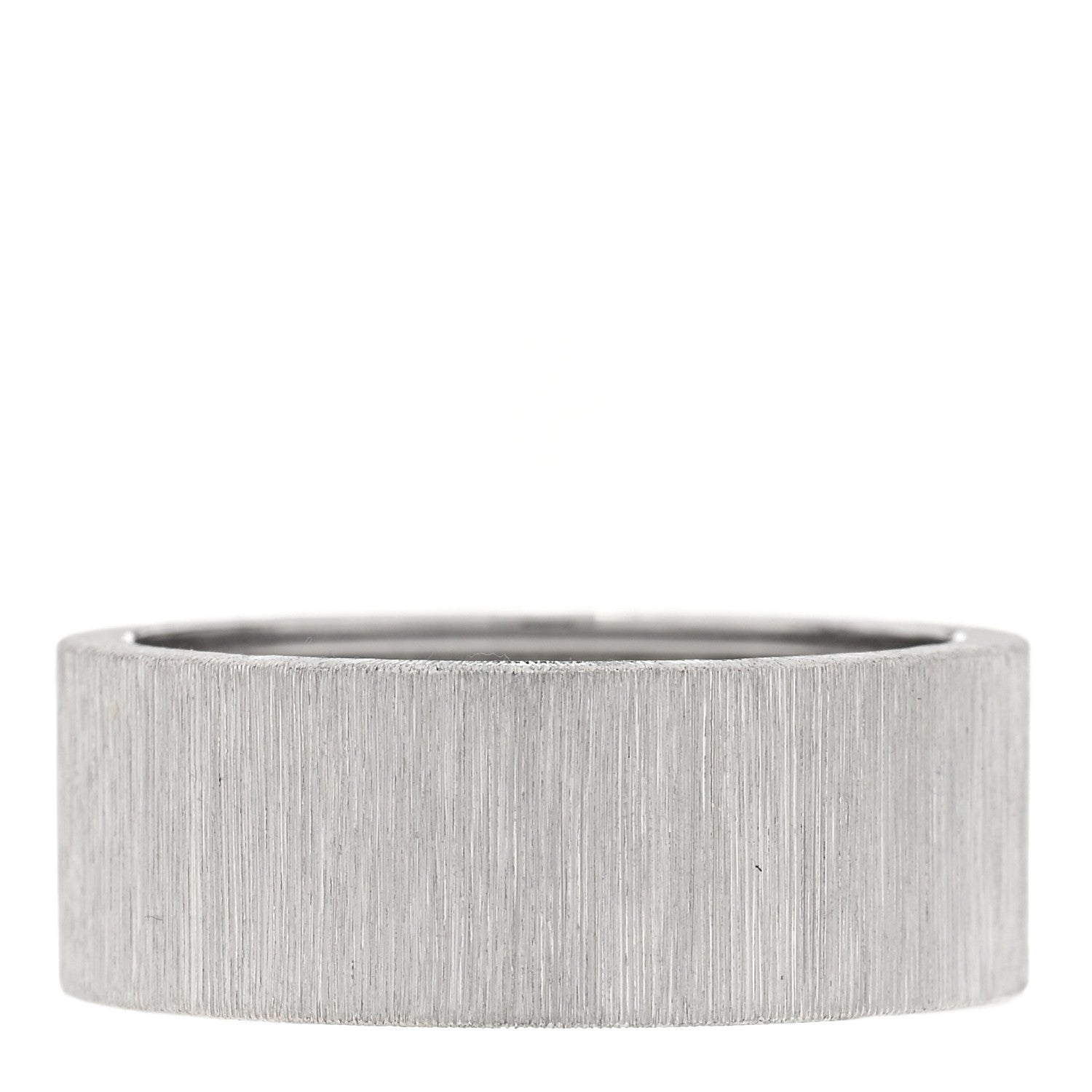 Buccellati 18K White Gold Macro For Men Eternelle Band Ring 61 9.5 1 of 5