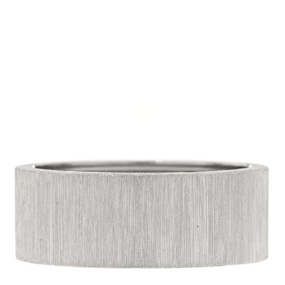 Buccellati 18K White Gold Macro For Men Eternelle Band Ring 61 9.5 1 of 5