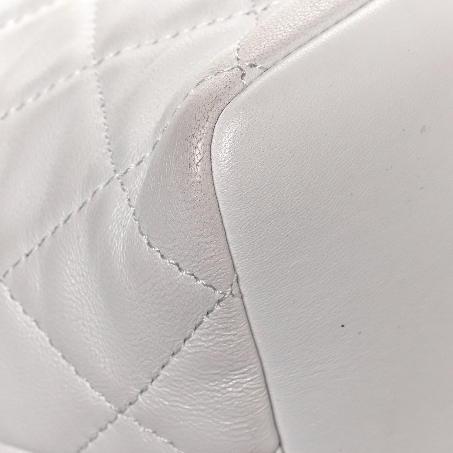 Chanel Lambskin Quilted Small Perfect Meeting Hobo White 11 of 17