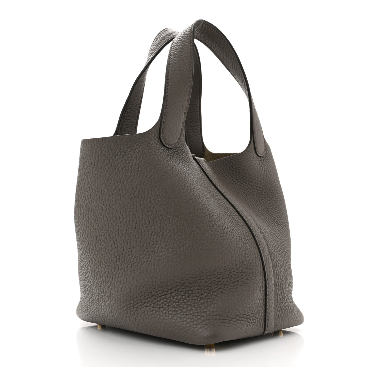 Taurillon Clemence Picotin Lock 18 PM Etain