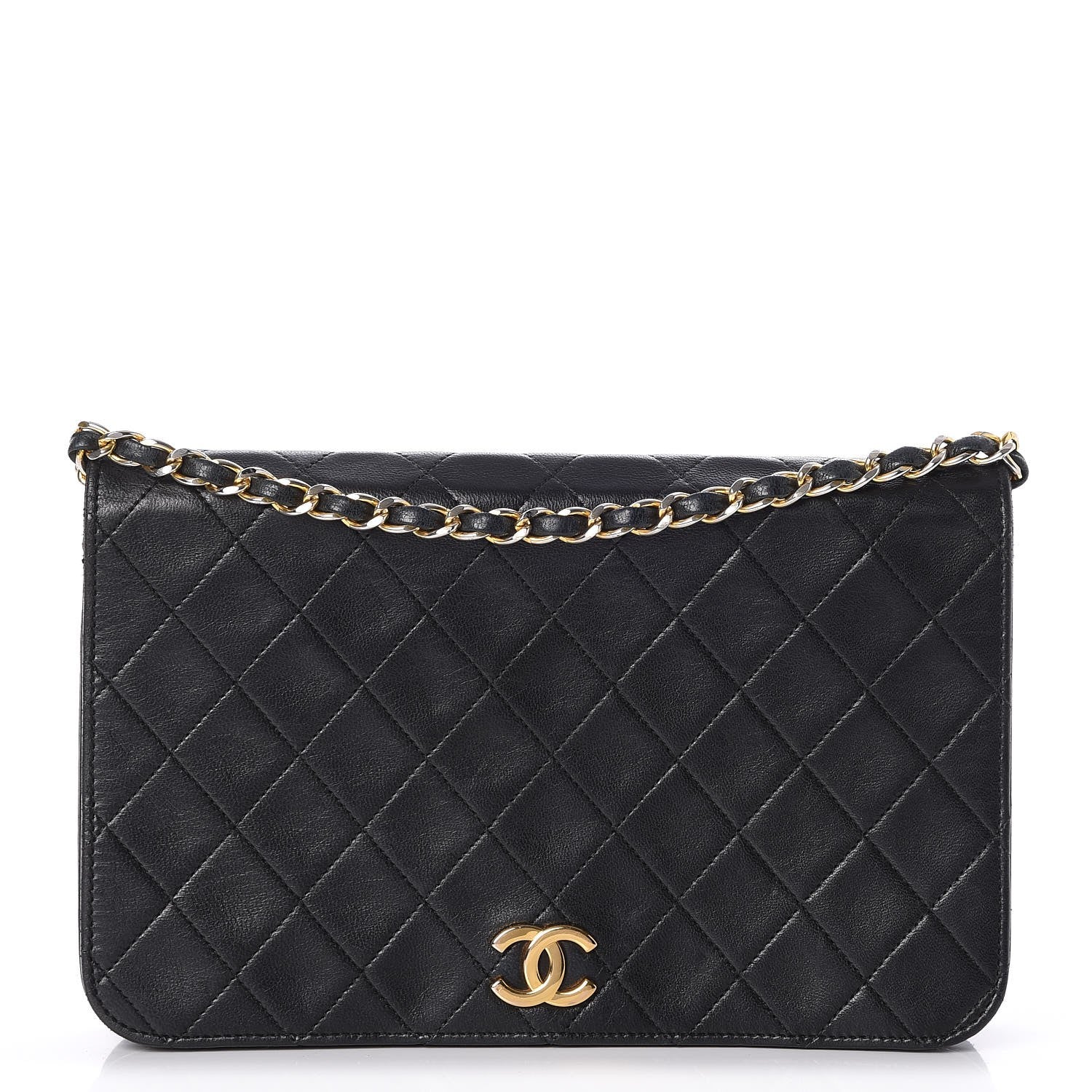 Chanel Lambskin Quilted Small Single Flap Black 1 of 9