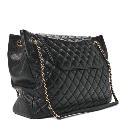 Chanel Caviar Quilted Flap Tote Black 3 of 12