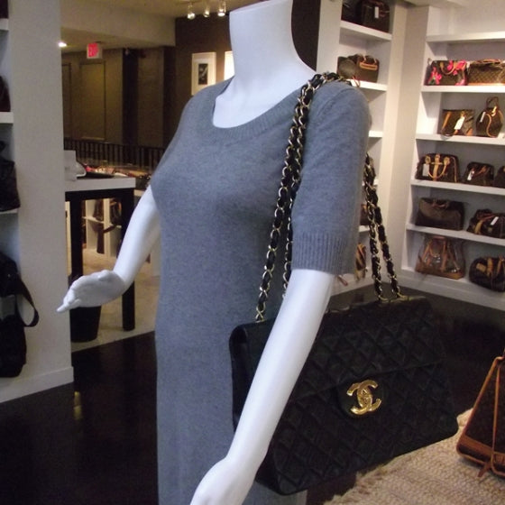 Chanel Lambskin XL Jumbo Flap Black 2 of 14