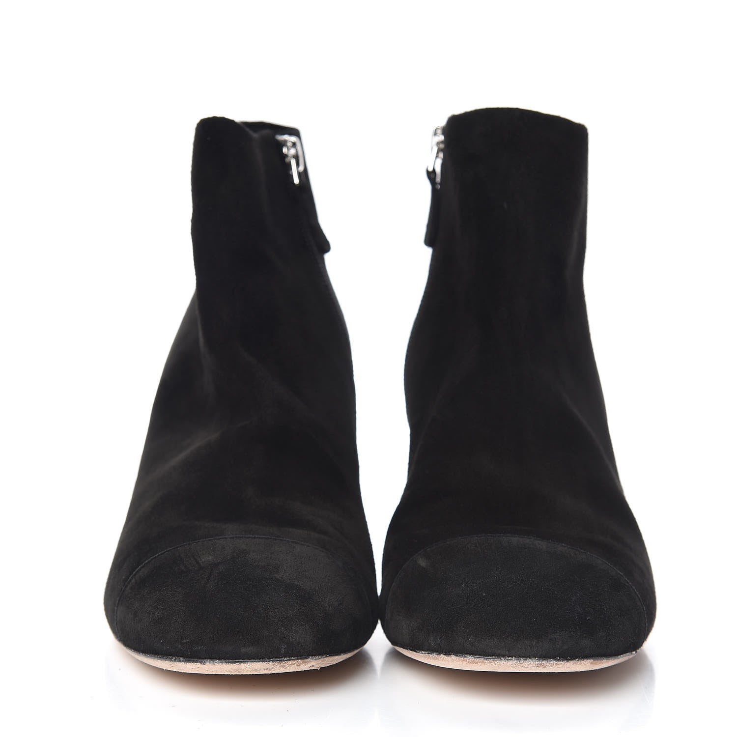 Chanel Suede Calfskin Short Boots 41 Black 2 of 11