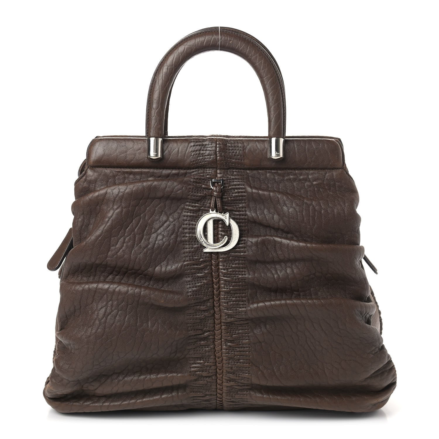 Christian Dior Lambskin Karenina Large Tote Brown 1 of 22