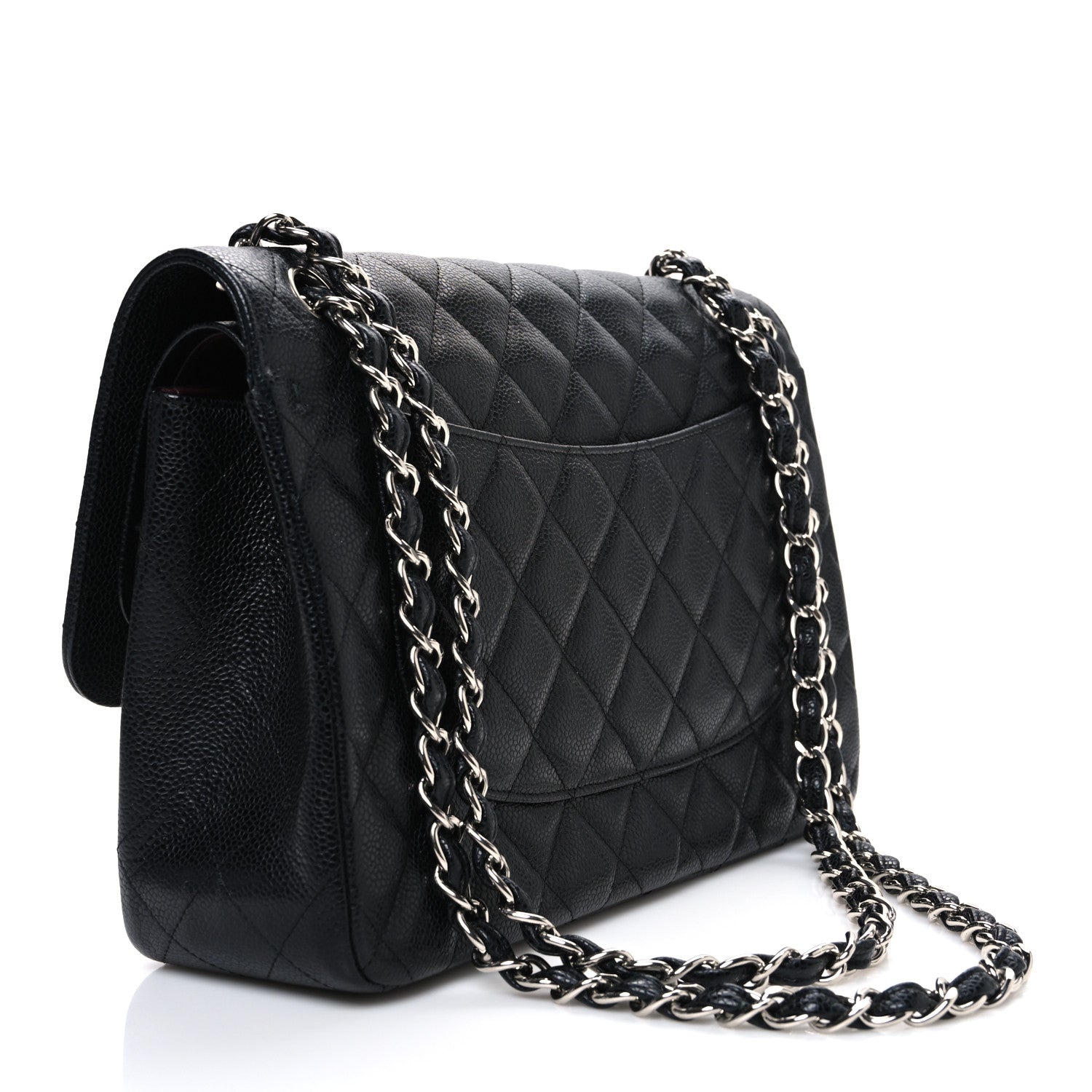 Chanel Caviar Quilted Jumbo Double Flap Black 3 of 10