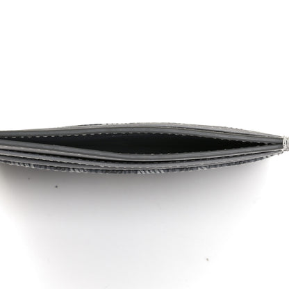 Christian Dior Calfskin CD Diamond Canvas Card Holder Grey 5 of 8